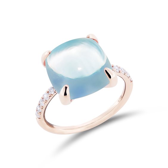 Anello Sangiorgi Preziosi Donna Candy in Oro Diamante 0.17 Ct FA5267R01A001.FIORE ROBERTA - FA5267R01A001.FIORE ROBERTA